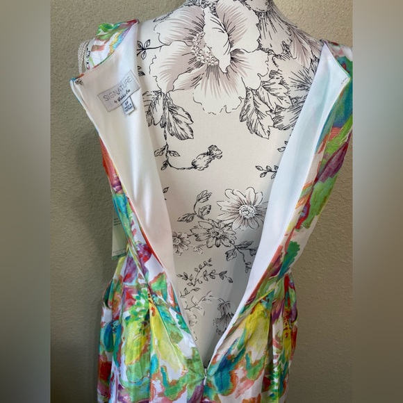 Signature by Robbie Bee colorful sleeveless dress - Picture 7 of 12